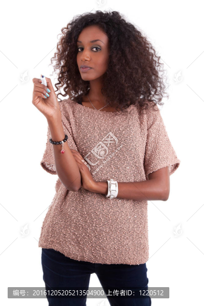 持筆非洲婦女