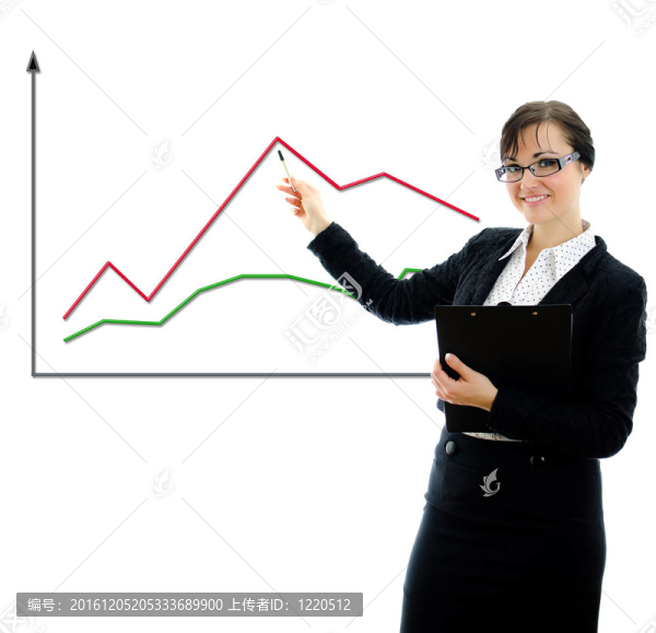 女商人圖。白色隔離