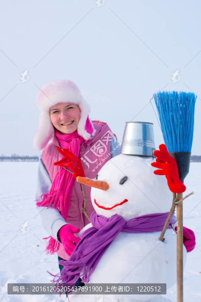 少女雪人