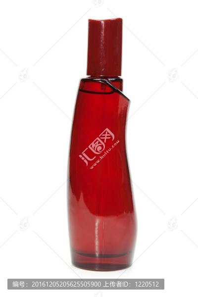 紅色的香水瓶