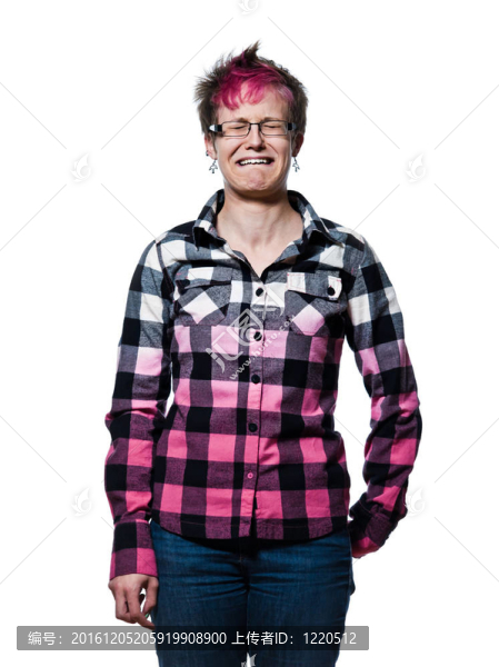 年輕女人哭