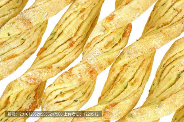 近看，芝士粉和大蒜面包棒