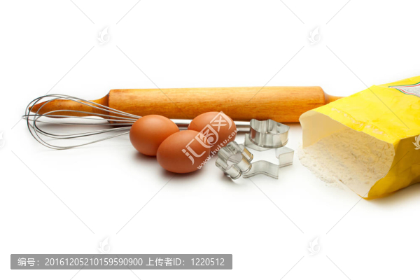 打蛋器；雞蛋和餅干的形式