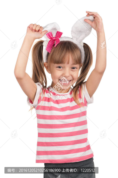 兔耳朵女孩