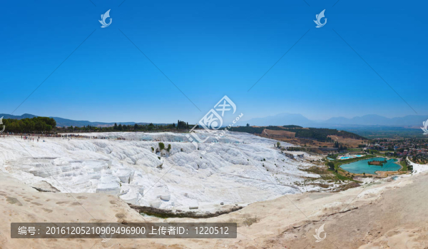 棉花堡土耳其全景