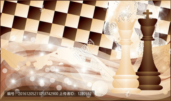 棋旗；插畫