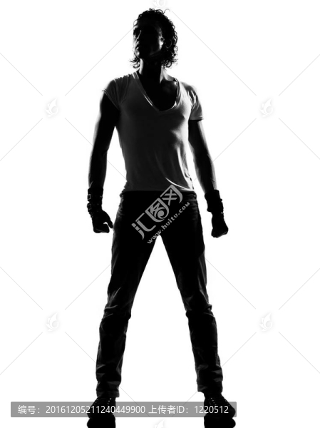 嘻哈舞者跳舞的男人站