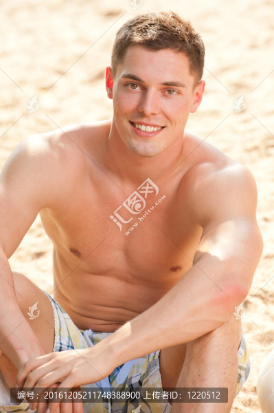 海灘上的男人