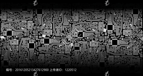 電路板-銀黑色