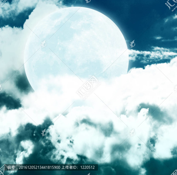 滿月的夜空