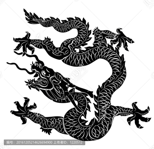 黑龍分離。插圖