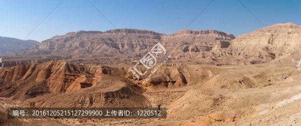 在小坑景區(qū)的沙漠景觀（Makhtesh,Katan）在以色列的內(nèi)蓋夫沙漠