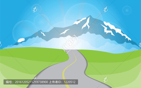 山地景觀路巖