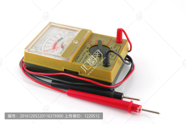 模擬萬用表在白