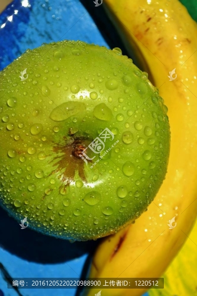 綠色蘋果滴
