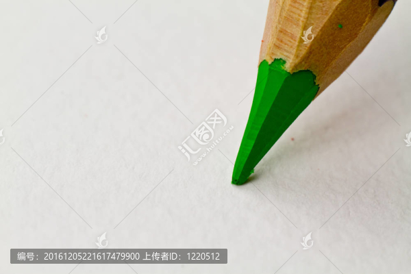 葉綠色的鉛筆