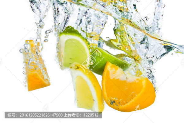 柑橘類水果飛濺