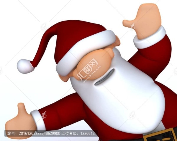 可愛的Santa,Claus,Caricature