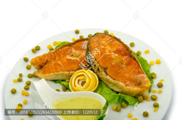 鮭魚烤和曾在板