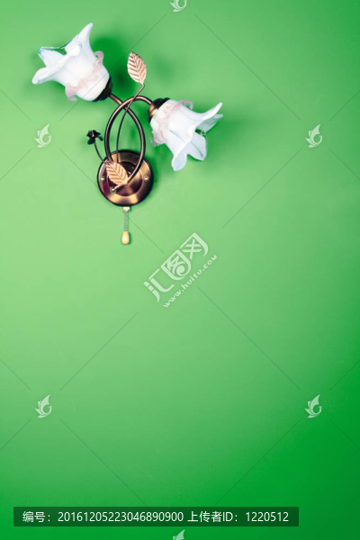 花墻上的燈