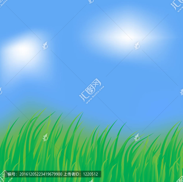 郁郁蔥蔥的草。