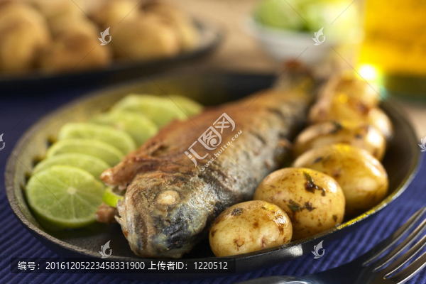 青檸片煎鱒魚