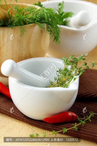 各種草的迫擊炮組