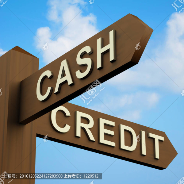現(xiàn)金或信用卡的話，一個路標