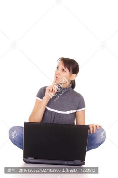 女孩用的筆記本電腦