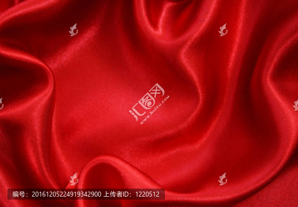 光滑的紅色絲綢為背景
