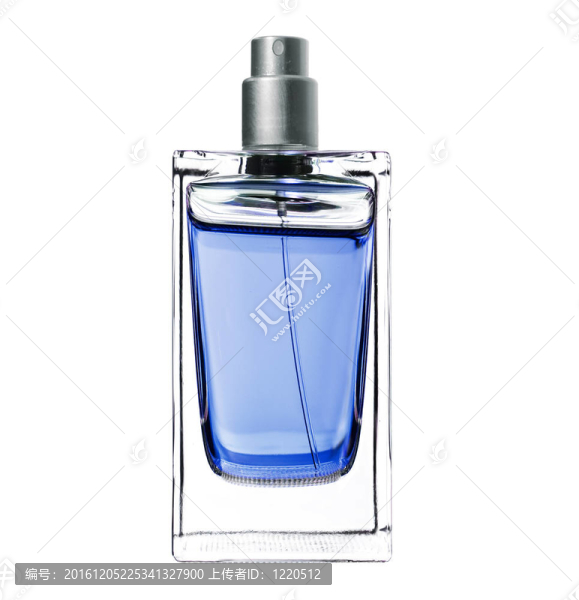 白色香水瓶中的女性香水