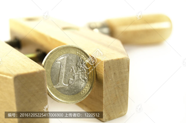 歐元硬幣危機(jī)概念