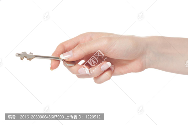 帶鑰匙的女人手