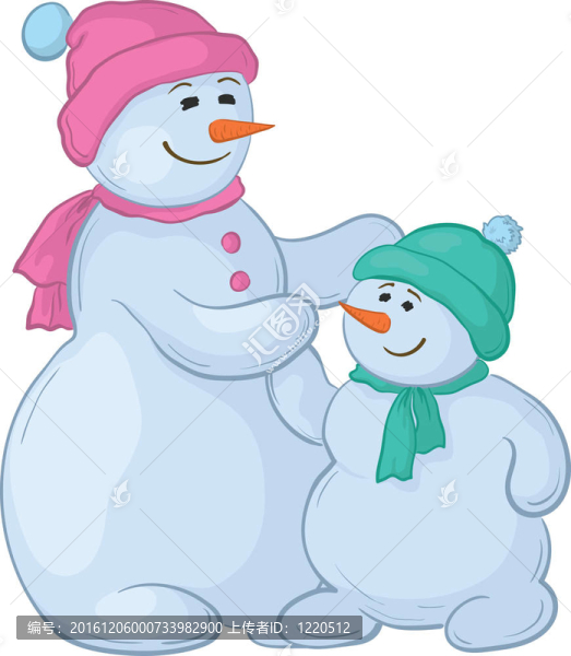 snowmens母親和兒子