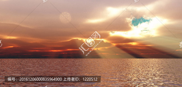 美麗的日落