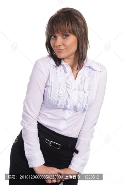 女孩在西裝