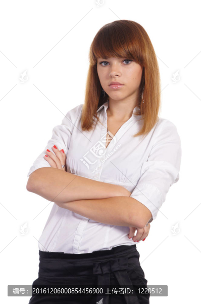 白色的漂亮女孩