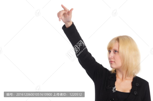 可愛的女孩冒充
