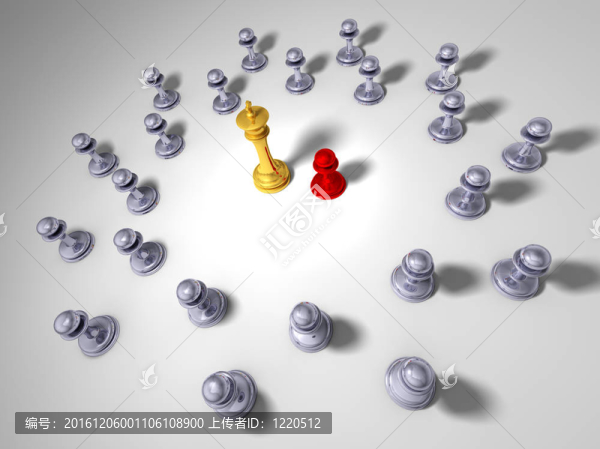 金色國(guó)王前面一個(gè)紅色的棋子