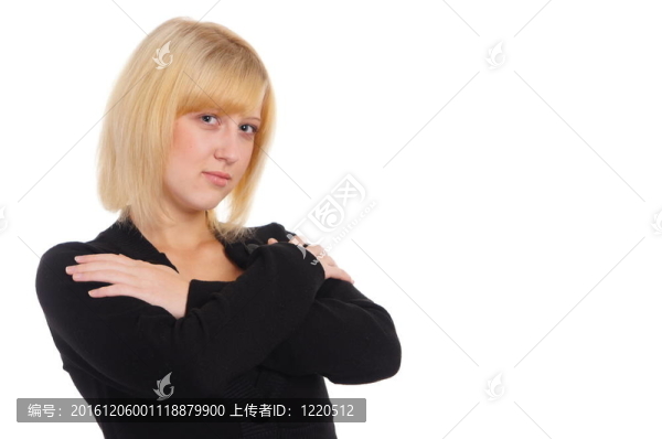 穿白色衣服的年輕女孩