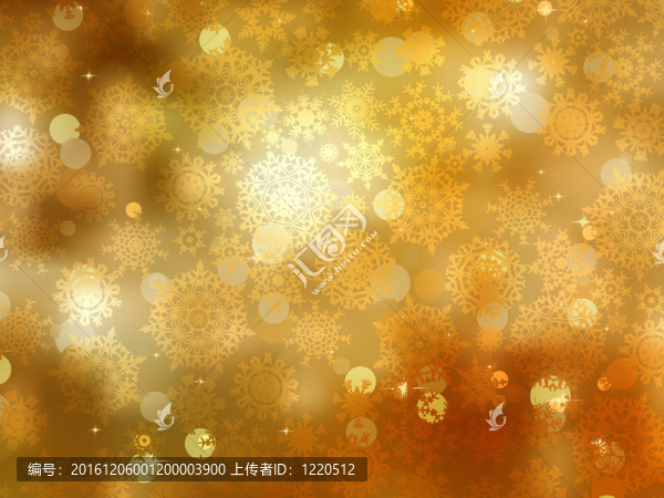 金色圣誕背景雪花。EPS,8