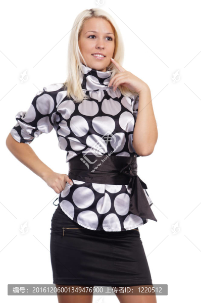 白色的漂亮金發(fā)女郎