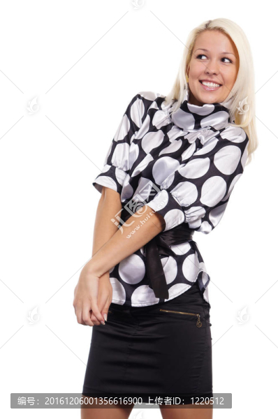 白色的漂亮金發(fā)女郎