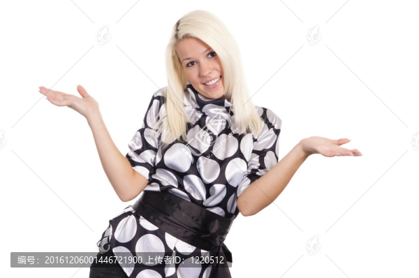 金發(fā)美女的畫像