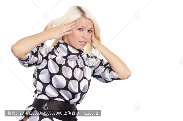 可愛的金發(fā)碧眼的肖像