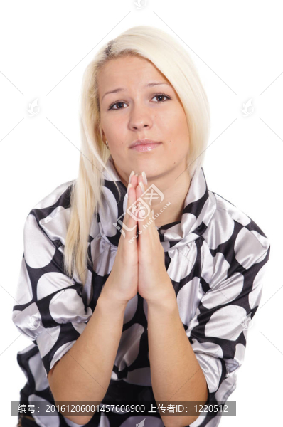 漂亮的金發(fā)女郎的肖像
