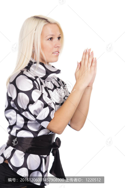 漂亮的金發(fā)女郎的肖像