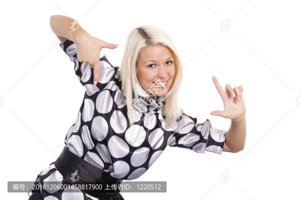 漂亮的金發(fā)女郎的肖像