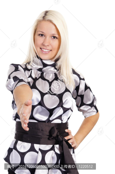聰明的金發(fā)女郎的姿勢
