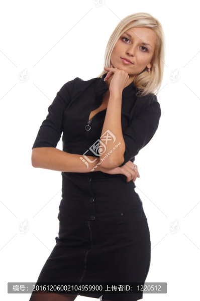 可愛的金發(fā)碧眼的姿勢